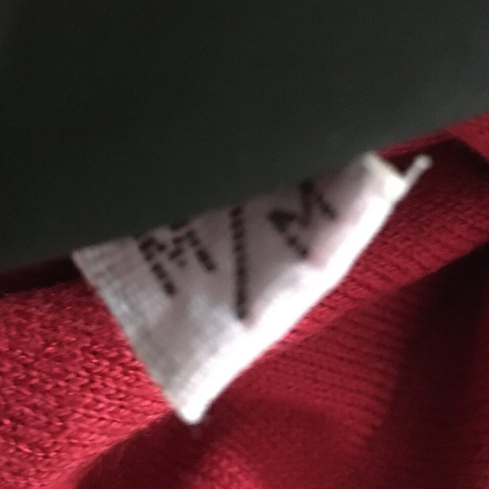 Parkhurst Maple Red Cotton Rayon Mock Neck Sleeveless Sweater Made In Canada M - Picture 8 of 11